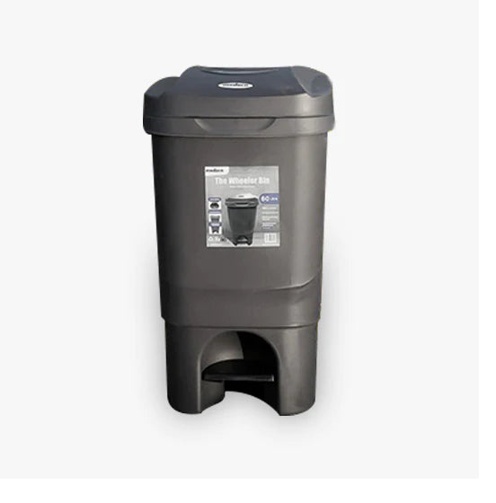 60Ltr Modern Dustbin With Wheel & Peddal