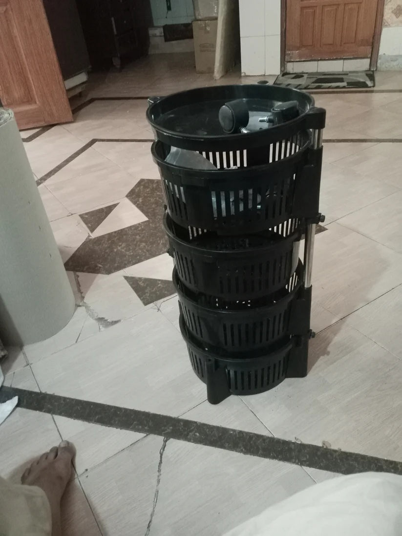 Plastic Movable Round Shape Vegetable Trolley In (3-4-5) Layers