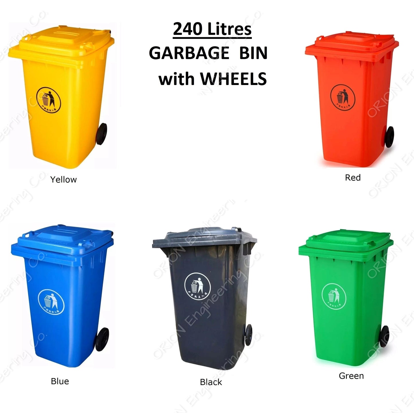 240Ltr Wheel Dustbin