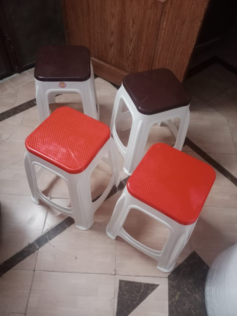 PLASTIC STOOL ( height is 20 Inches and Width 11.5 inches)