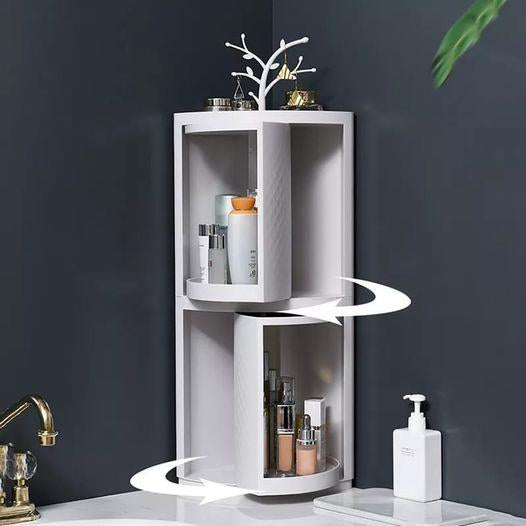 Emsa Plastic Corner Double Door Bathroom Cabinet