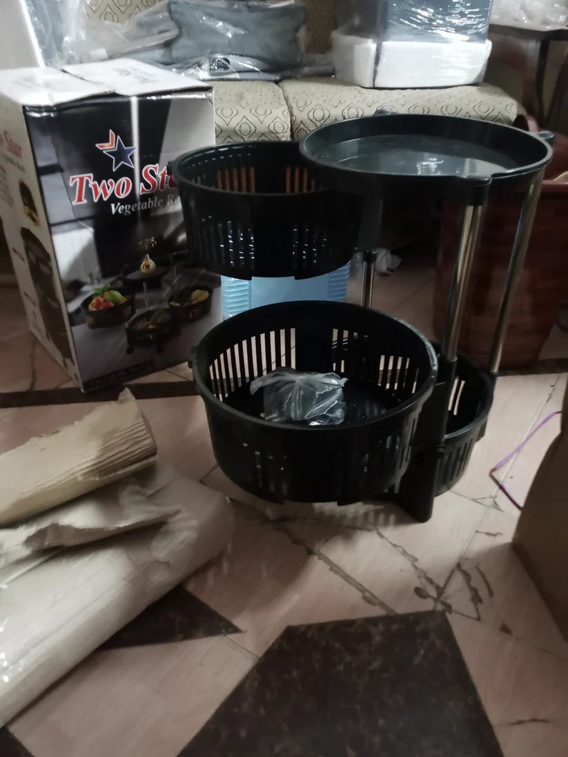Plastic Movable Round Shape Vegetable Trolley In (3-4-5) Layers