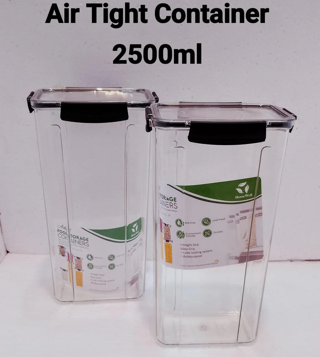 Pack Of 2 Air Tight Container