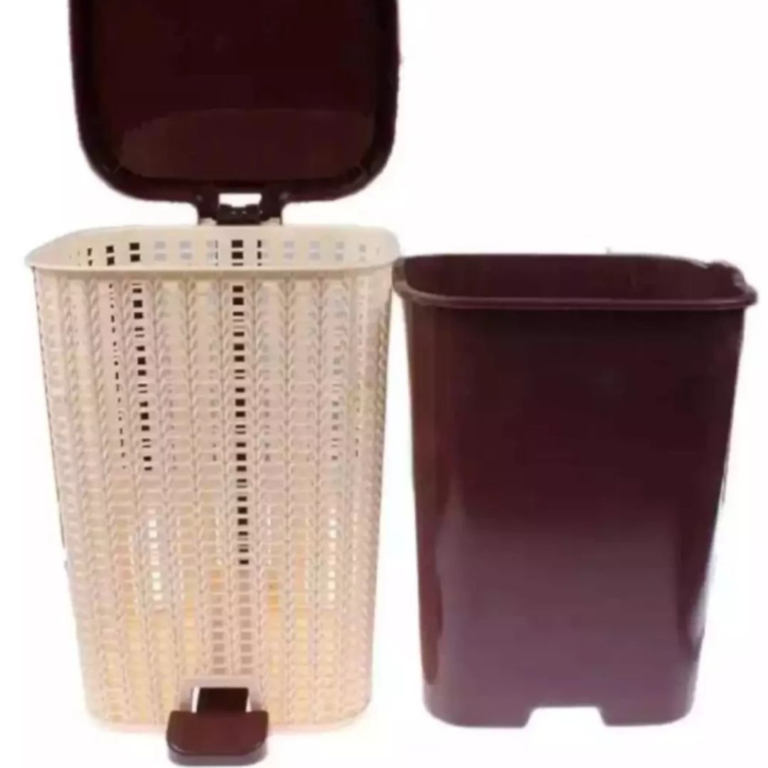 Knit Knot Peddal Dustbin With Inner Bucket