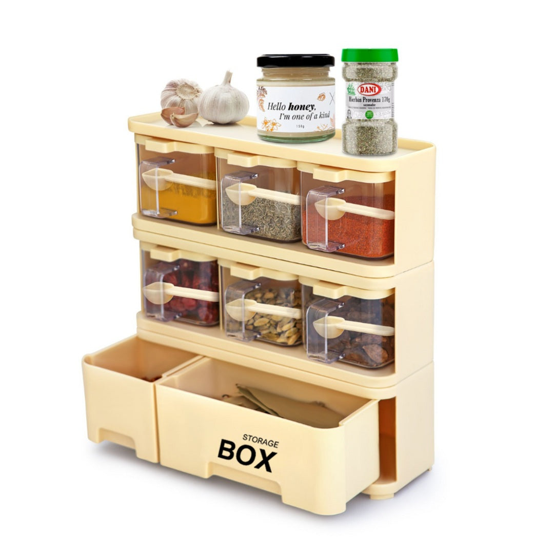STORAGE BOX SPICE RACK 6X1